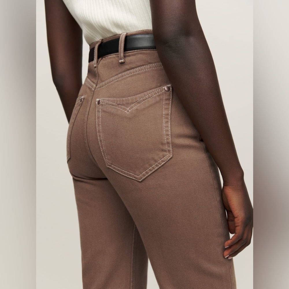 Reformation Brown High Rise Jeans